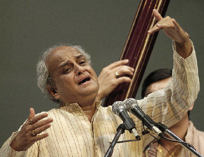 Ulhas Kashalkar en concert à Delhi en 2008 | http://www.hinduonnet.com/