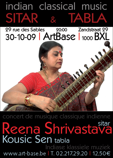 concert de Reena Shrivastava et Kousic Sen à Bruxelles le 30 octobre